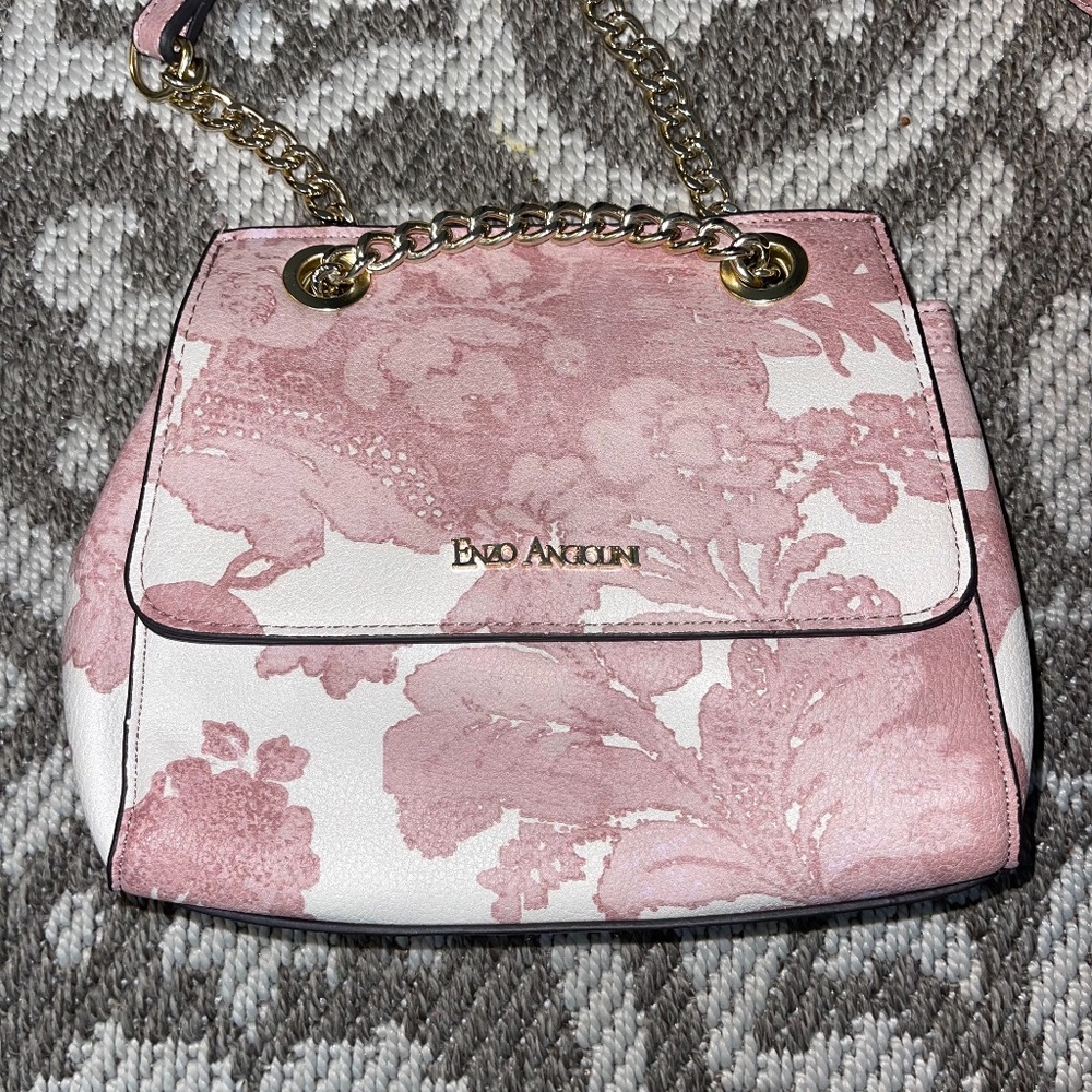 Enzo Angiolini Pink Blush Floral Purse